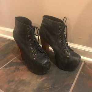 SOLD Black Jeffrey Campbell Lita Booties